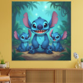 Beste Freunde fürs Leben – Lilo & Stitch1 Leinwanddruck (Insitu (Wohnzimmer))