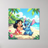 Beste Freunde fürs Leben – Lilo & Stitch1 Leinwanddruck (Vorderseite)