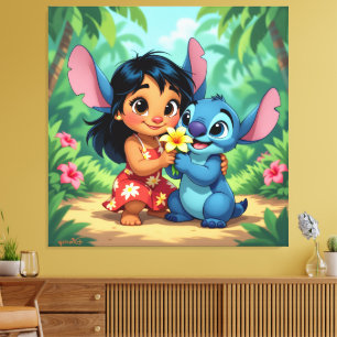Beste Freunde fürs Leben – Lilo & Stitch1 Leinwanddruck
