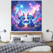 Beste Freunde fürs Leben – Lilo & Stitch1 Leinwanddruck (Insitu (Schlafzimmer))