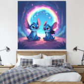 Beste Freunde fürs Leben – Lilo & Stitch1 Leinwanddruck (Insitu (Schlafzimmer))