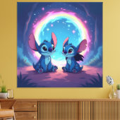 Beste Freunde fürs Leben – Lilo & Stitch1 Leinwanddruck (Insitu (Wohnzimmer))