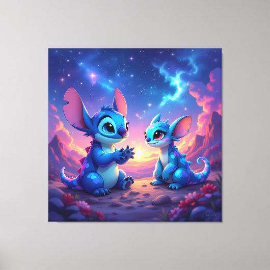 Beste Freunde fürs Leben – Lilo & Stitch1 Leinwanddruck (Vorderseite)