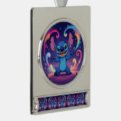 Beste Freunde fürs Leben – Lilo & Stitch Banner-Ornament Silber (Rechts)