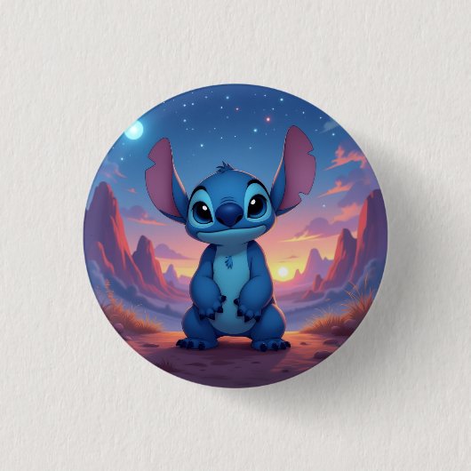 Beste Freunde fürs Leben – Lilo & Stitch Button (Vorderseite)