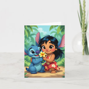 Beste Freunde fürs Leben – Lilo & Stitch Feiertagskarte