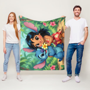 Beste Freunde fürs Leben – Lilo & Stitch   Fleecedecke