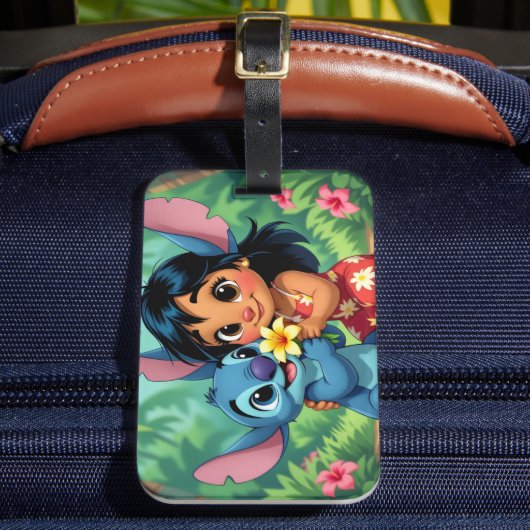 Beste Freunde fürs Leben – Lilo & Stitch   Gepäckanhänger (Vorderseite Insitu 2)