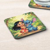 Beste Freunde fürs Leben – Lilo & Stitch Getränkeuntersetzer (Linke Seite)