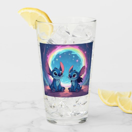 Beste Freunde fürs Leben – Lilo & Stitch Glas (Vorderseite Ice)