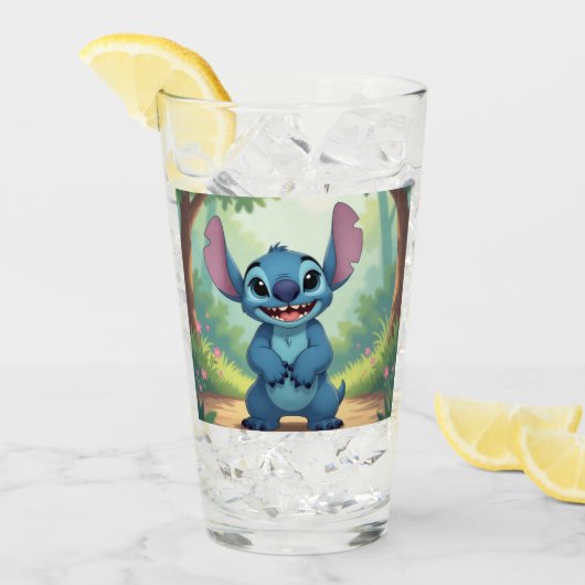 Beste Freunde fürs Leben – Lilo & Stitch Glas (Vorderseite Ice)
