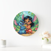Beste Freunde fürs Leben – Lilo & Stitch Große Wanduhr (Zuhause)