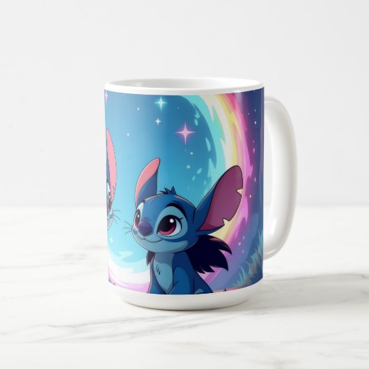 Beste Freunde fürs Leben – Lilo & Stitch Kaffeetasse (VorderseiteRechts)