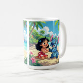 Beste Freunde fürs Leben – Lilo & Stitch Kaffeetasse (VorderseiteRechts)