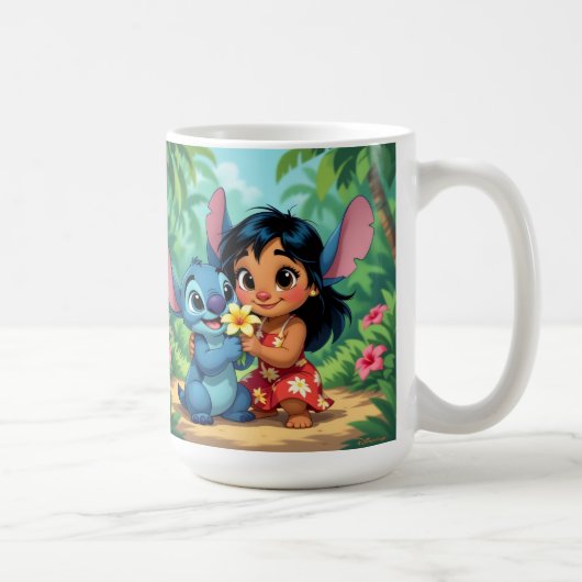 Beste Freunde fürs Leben – Lilo & Stitch Kaffeetasse (Rechts)
