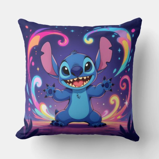 Beste Freunde fürs Leben – Lilo & Stitch Kissen (Vorderseite)