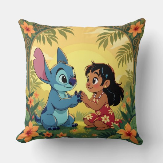 Beste Freunde fürs Leben – Lilo & Stitch   Kissen (Vorderseite)