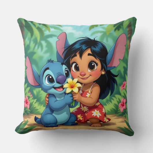 Beste Freunde fürs Leben – Lilo & Stitch   Kissen (Vorderseite)