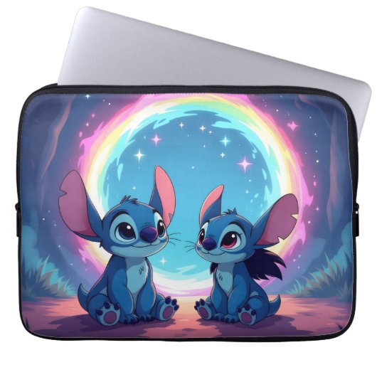 Beste Freunde fürs Leben – Lilo & Stitch Laptopschutzhülle (Vorderseite)