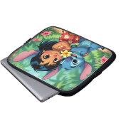 Beste Freunde fürs Leben – Lilo & Stitch   Laptopschutzhülle (Vorne Knopf)