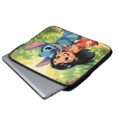 Beste Freunde fürs Leben – Lilo & Stitch Laptopschutzhülle (Vorne Knopf)
