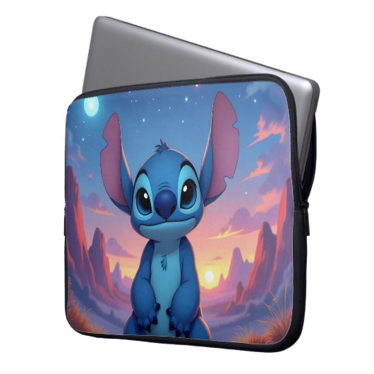 Beste Freunde fürs Leben – Lilo & Stitch Laptopschutzhülle (Vorderseite Links)