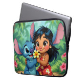 Beste Freunde fürs Leben – Lilo & Stitch   Laptopschutzhülle (Vorderseite Links)