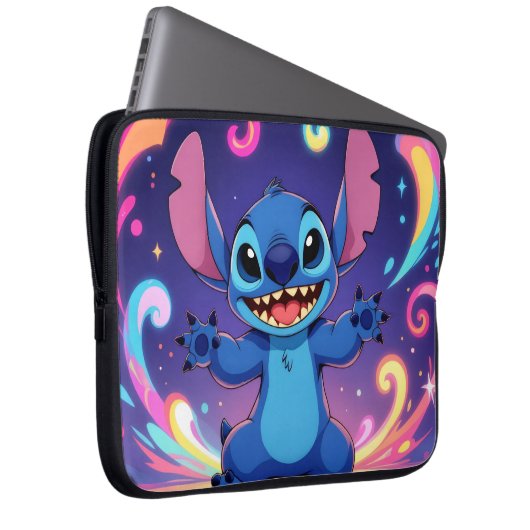 Beste Freunde fürs Leben – Lilo & Stitch Laptopschutzhülle (Vorne Rechts)