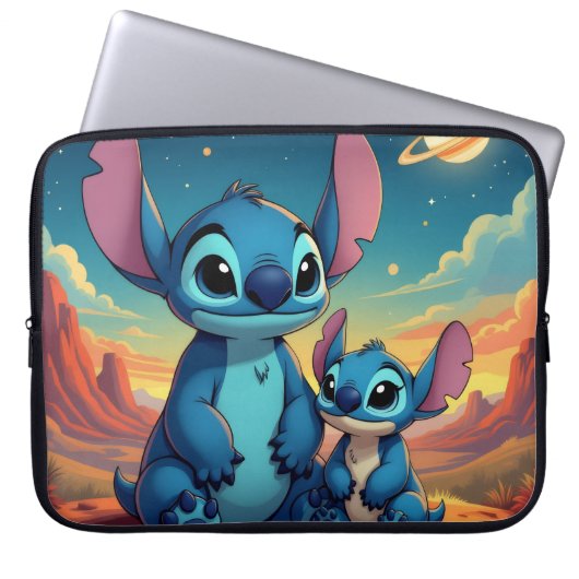 Beste Freunde fürs Leben – Lilo & Stitch Laptopschutzhülle (Vorderseite)