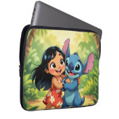 Beste Freunde fürs Leben – Lilo & Stitch Laptopschutzhülle (Vorne Rechts)