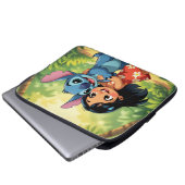 Beste Freunde fürs Leben – Lilo & Stitch Laptopschutzhülle (Vorne Knopf)