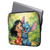 Beste Freunde fürs Leben – Lilo & Stitch Laptopschutzhülle (Vorderseite Links)