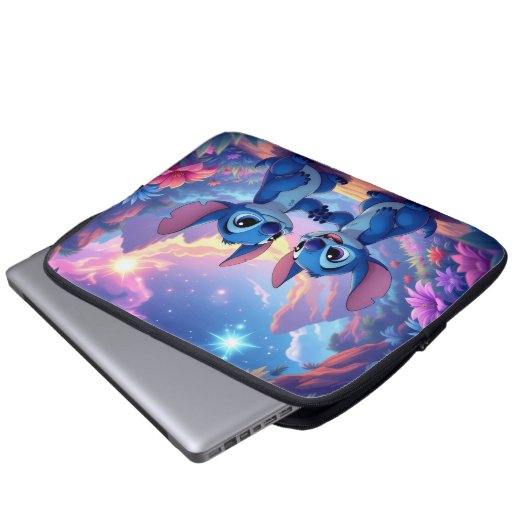 Beste Freunde fürs Leben – Lilo & Stitch Laptopschutzhülle (Vorne Knopf)