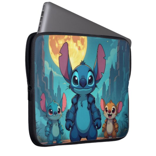 Beste Freunde fürs Leben – Lilo & Stitch Laptopschutzhülle (Vorne Rechts)