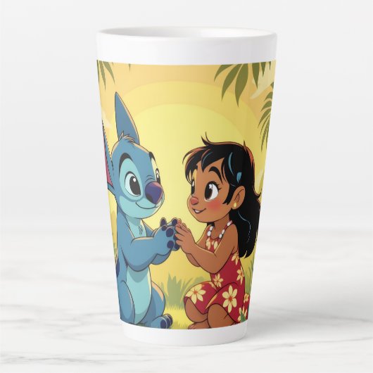Beste Freunde fürs Leben – Lilo & Stitch Milchtasse (Vorderseite)