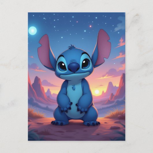 Beste Freunde fürs Leben – Lilo & Stitch   Postkarte (Vorderseite)