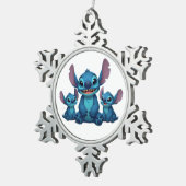 Beste Freunde fürs Leben – Lilo & Stitch Schneeflocken Zinn-Ornament (Rechts)