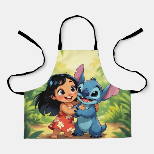 Beste Freunde fürs Leben – Lilo & Stitch Schürze (Vorderseite)