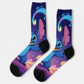 Beste Freunde fürs Leben – Lilo & Stitch Socken (Linkes Detail)