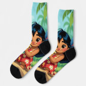 Beste Freunde fürs Leben – Lilo & Stitch   Socken (Linkes Detail)