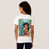 Beste Freunde fürs Leben – Lilo & Stitch   T-Shirt (Schwarz voll)