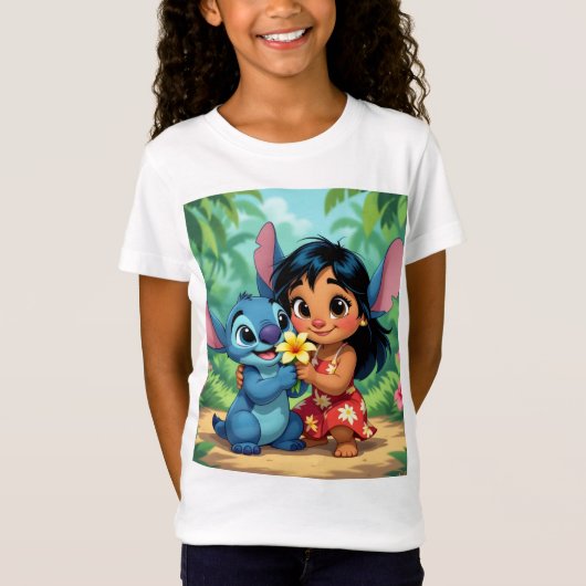 Beste Freunde fürs Leben – Lilo & Stitch   T-Shirt (Vorderseite)