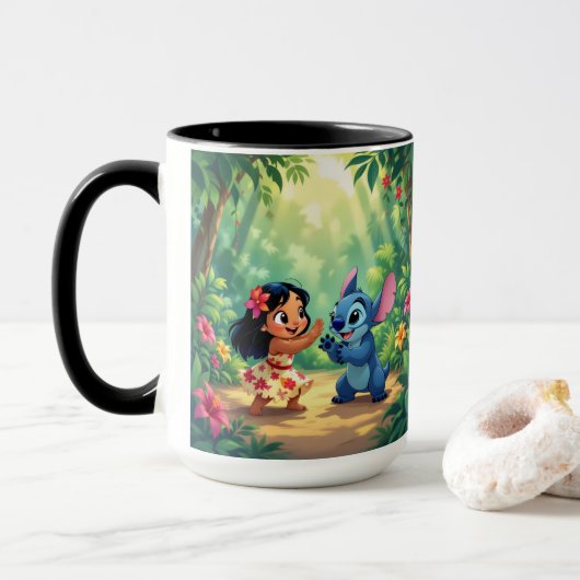 Beste Freunde fürs Leben – Lilo & Stitch Tasse (Mit Donut)