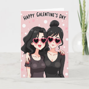 Beste Freunde Galentines Day Karte