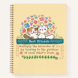 Beste Freunde-Gärten - Paisley & Mignon Katzen Notizblock