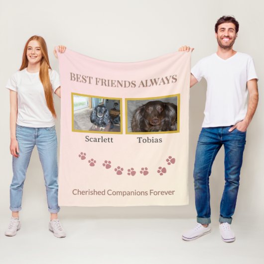 Beste Freunde geschätzte Begleiter Fleecedecke (Beispiel)