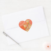 Beste Freunde Giraffen Herz-Aufkleber (Umschlag)