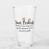 Beste Freunde Glas (Vorderseite)