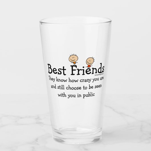 Beste Freunde Glas (Vorderseite)