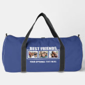 Beste Freunde Ihrer 6 Fotos, Name, Text und Farbe Duffle Bag (Vorderseite)